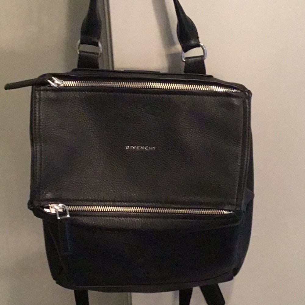 Givenchy Black Leather Backpack